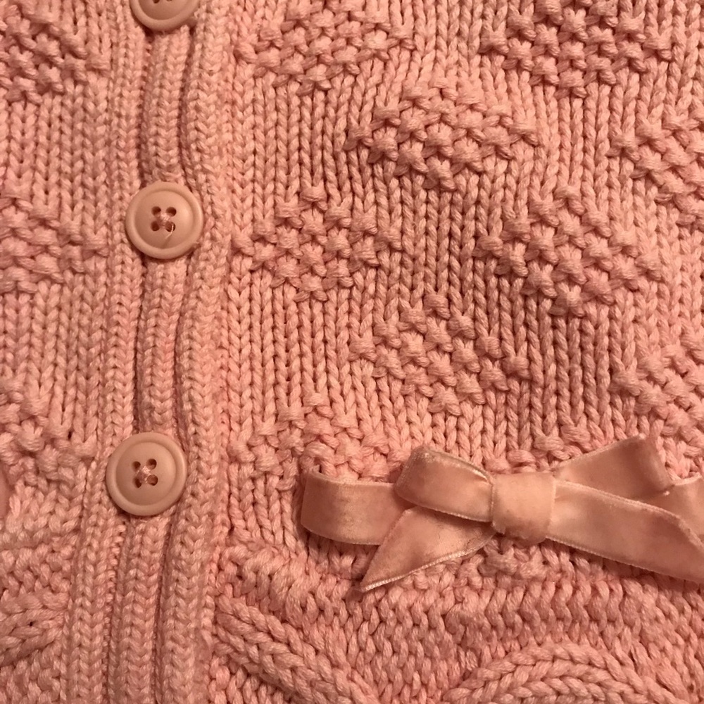 Gently Worn!! Girls Size 2T Pink Sweater Vest - Picture 3 of 5